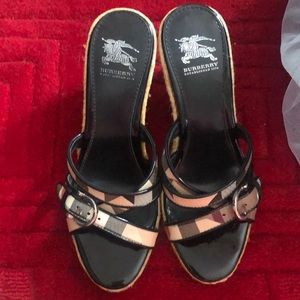 Burberry wedge heels
